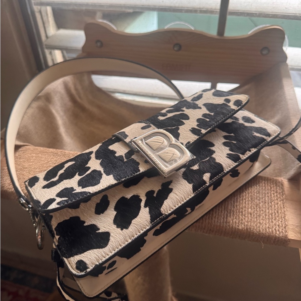 Brandon Blackwood Nia B&W cow hair bag